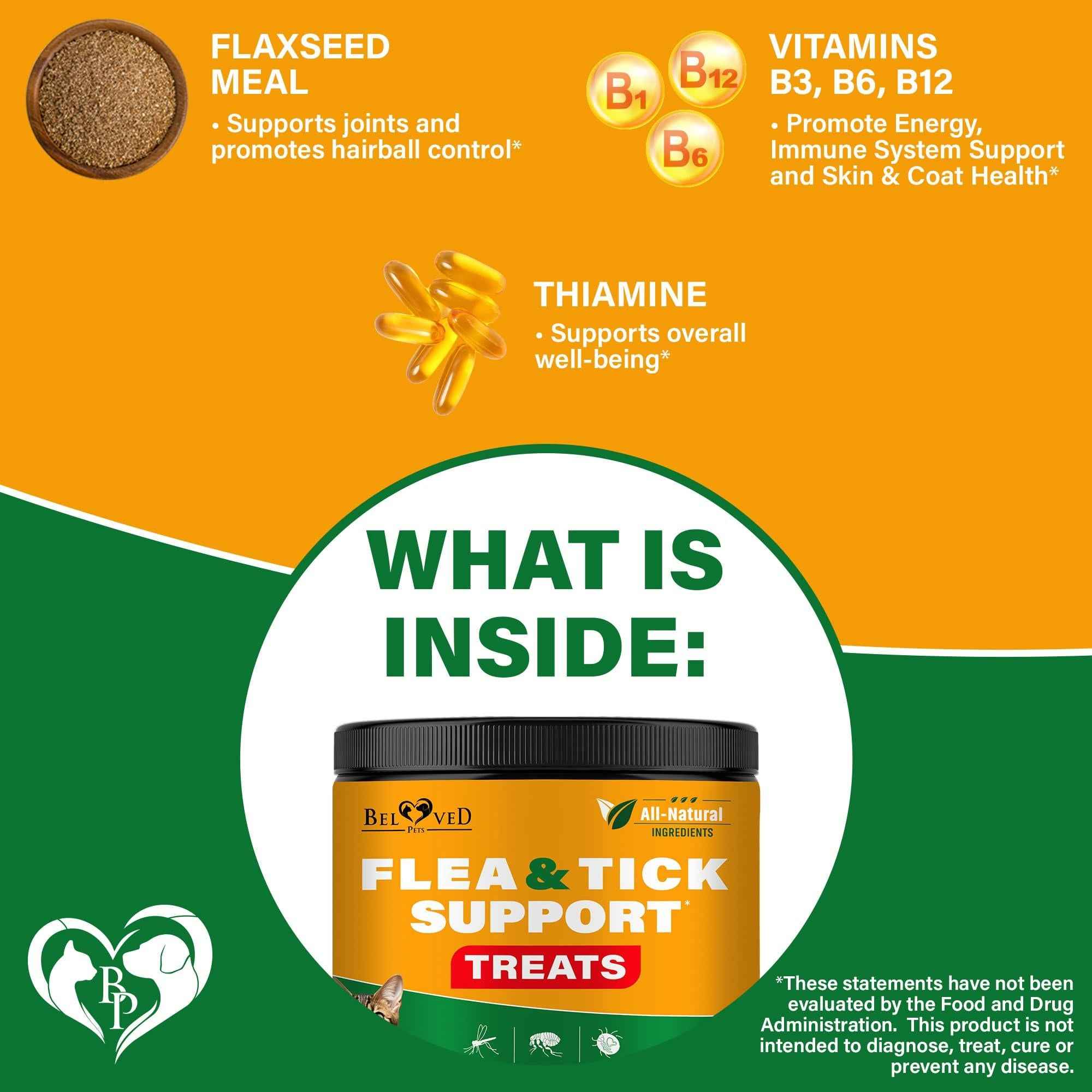 Flea and Tick Prevention Chewable Pills for Dogs and Cats   Revolution Oral Flea Treatment for Pets   Pest Control & Natural Defense   Chewables Small Tablets Made in USA (Chicken (for Cats))