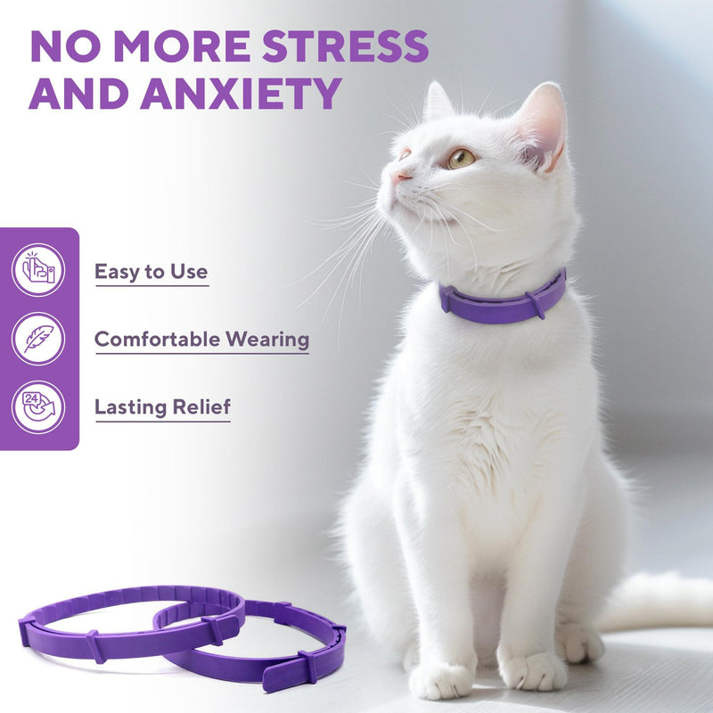 Cat Calming Collar & Pet Anti Anxiety Products   Feline Calm Pheromones Collars & Cats Stress Relief   Comfort Helps with…