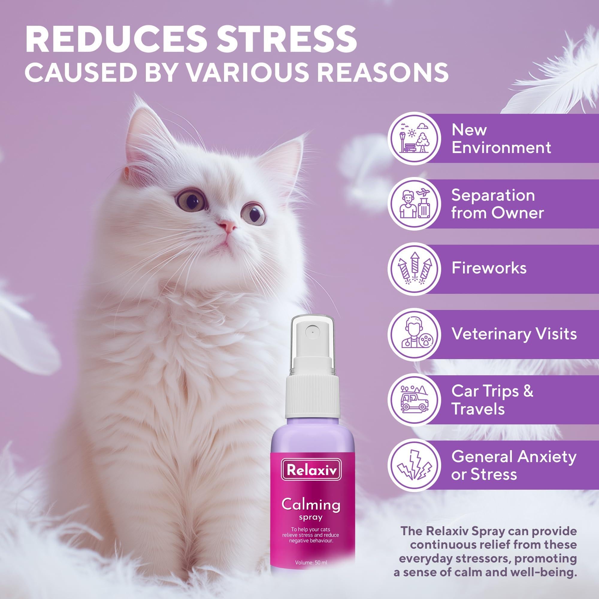Beloved Pets Calming Pheromone Spray & Scratch Repellent for Cats   Reduce Scratching Furniture Pee   During Travel…