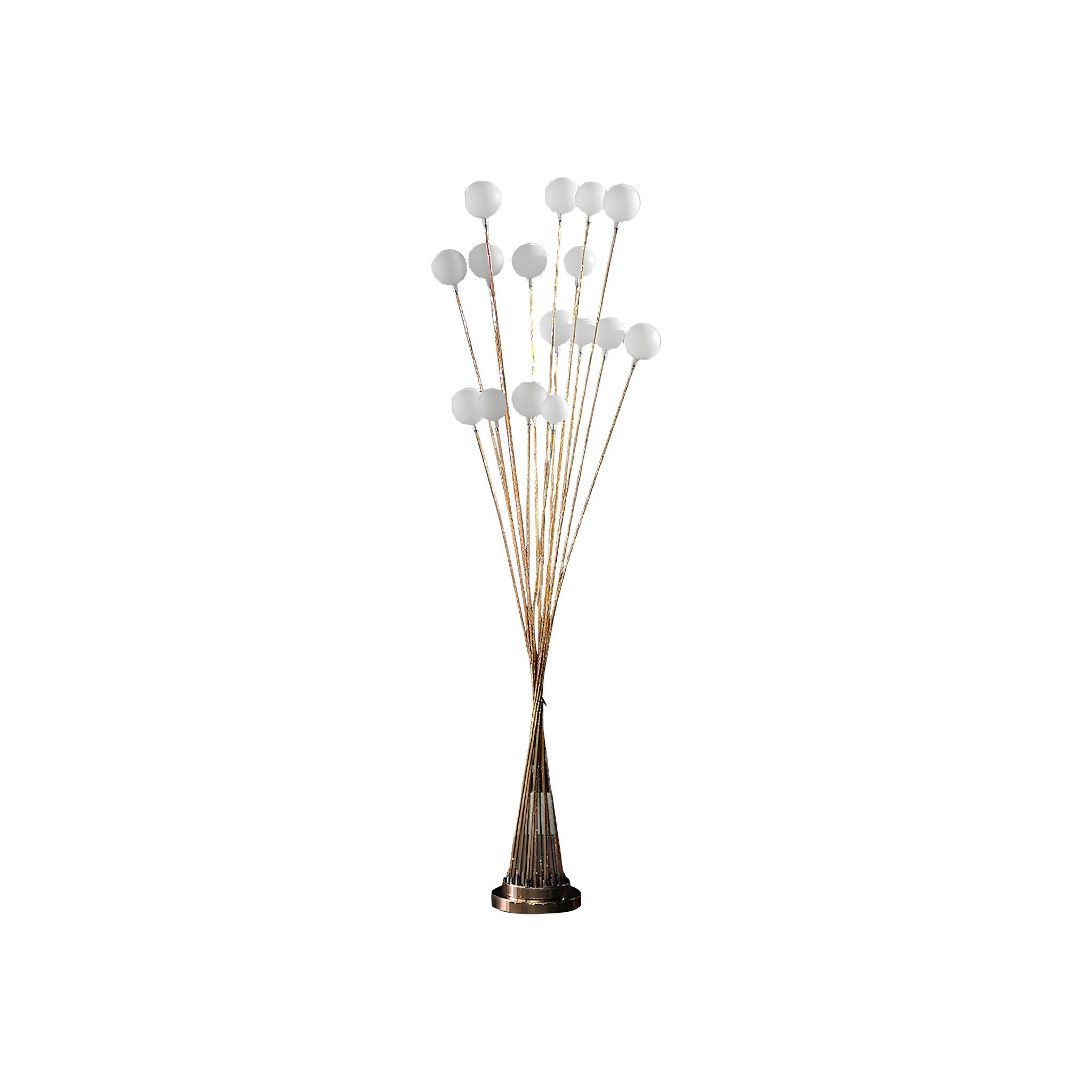 62" Yellow 16 LED Novelty Floor Lamp With White - Lighting