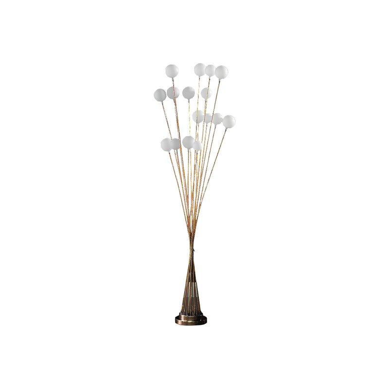 62" Yellow 16 LED Novelty Floor Lamp With White - Lighting