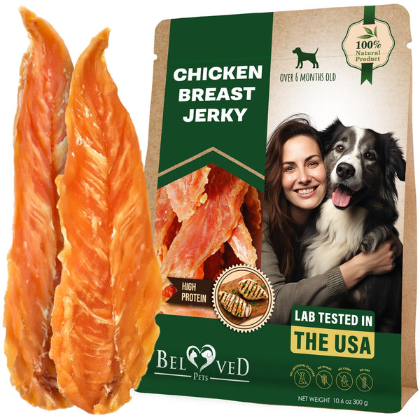 Chicken Jerky Dog Treats & All Natural and Organic Healthy Snacks for Large & Small Dogs   Grain Free and High Protein…