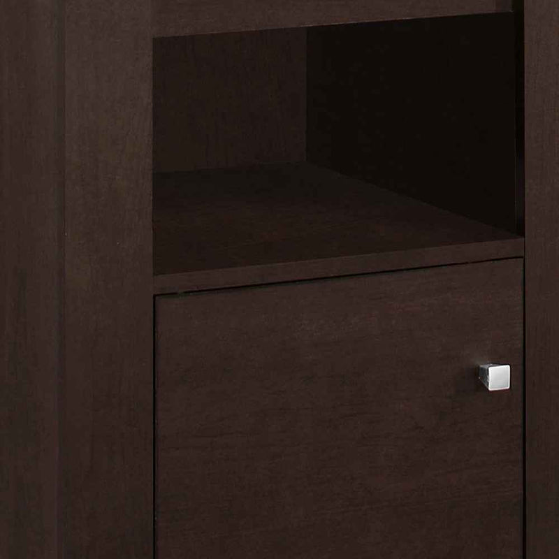 24" Espresso Wood Nightstand