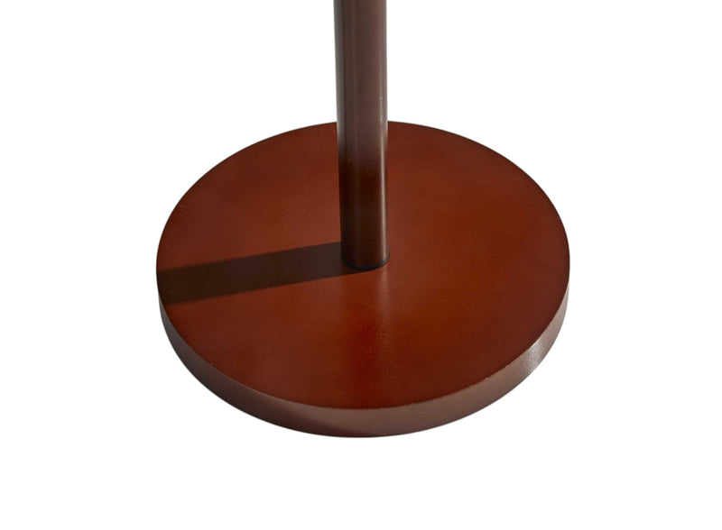 65" Brown Solid Wood Floor Lamp With Beige Linen Drum Shade - Lighting