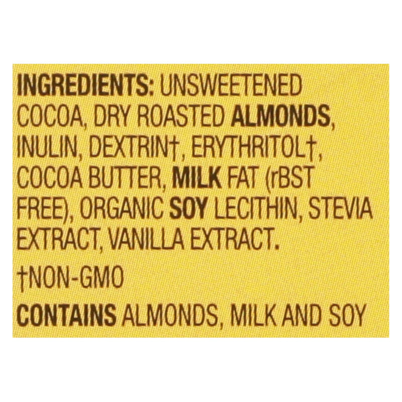 Lily's Sweets Chocolate Bar - Dark Chocolate - 55 Percent Cocoa - Almond - 3 Oz Bars - Case Of 12 - GreatEagleInc