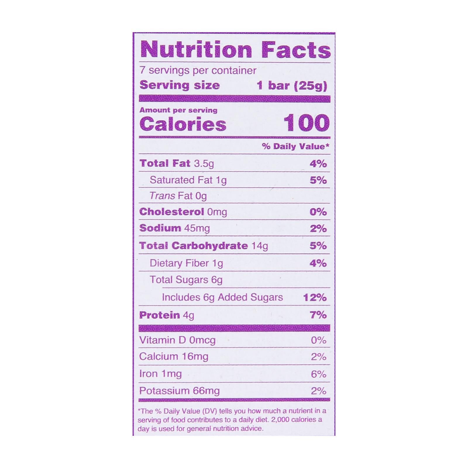 Gomacro - Kids Macrobar Chocolate-chip Cookie Dough - Cs Of 7-6.3 Oz - GreatEagleInc