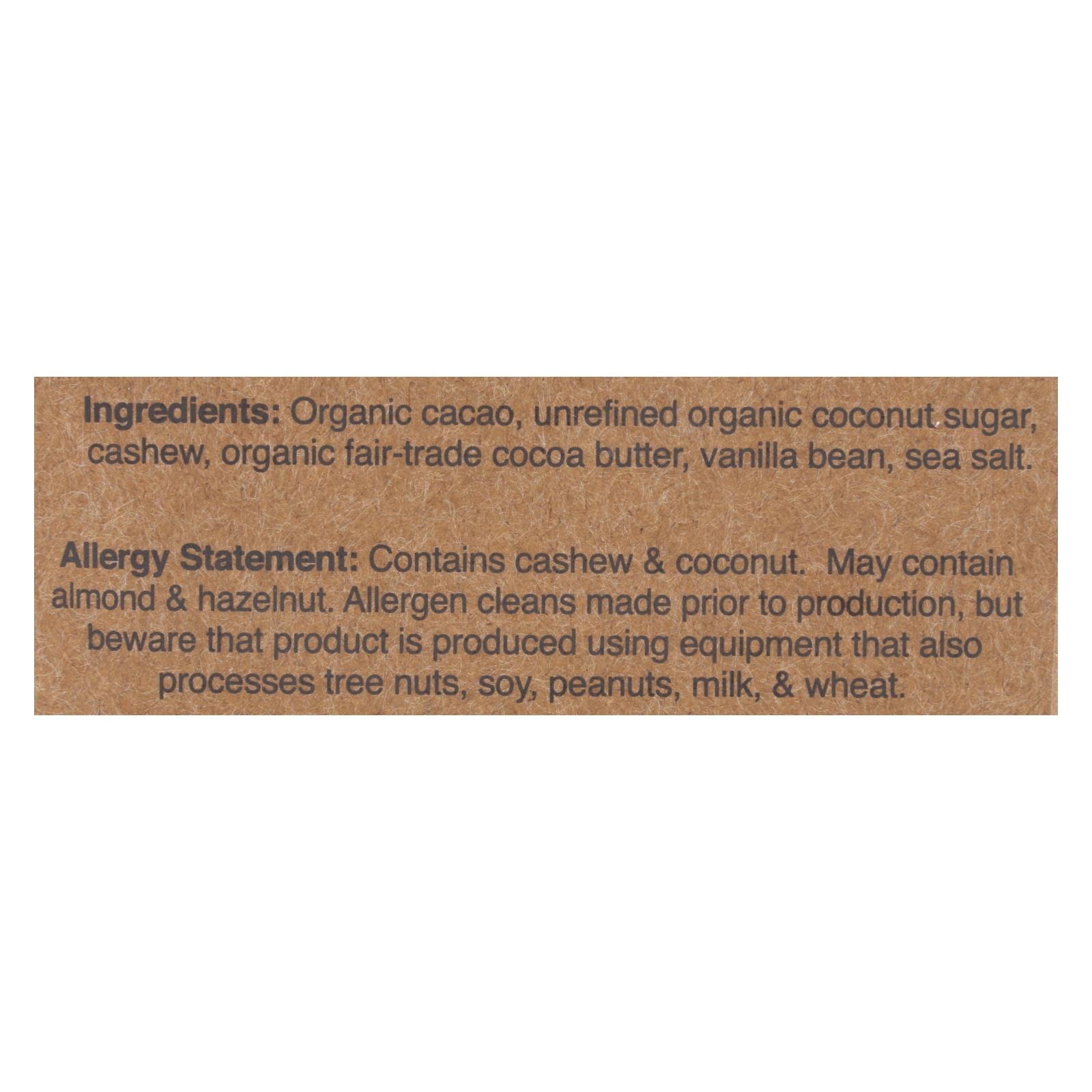 Hu - Dark Chocolate Bar Cashew Butter Vanilla - Case Of 12-2.1 Oz - GreatEagleInc