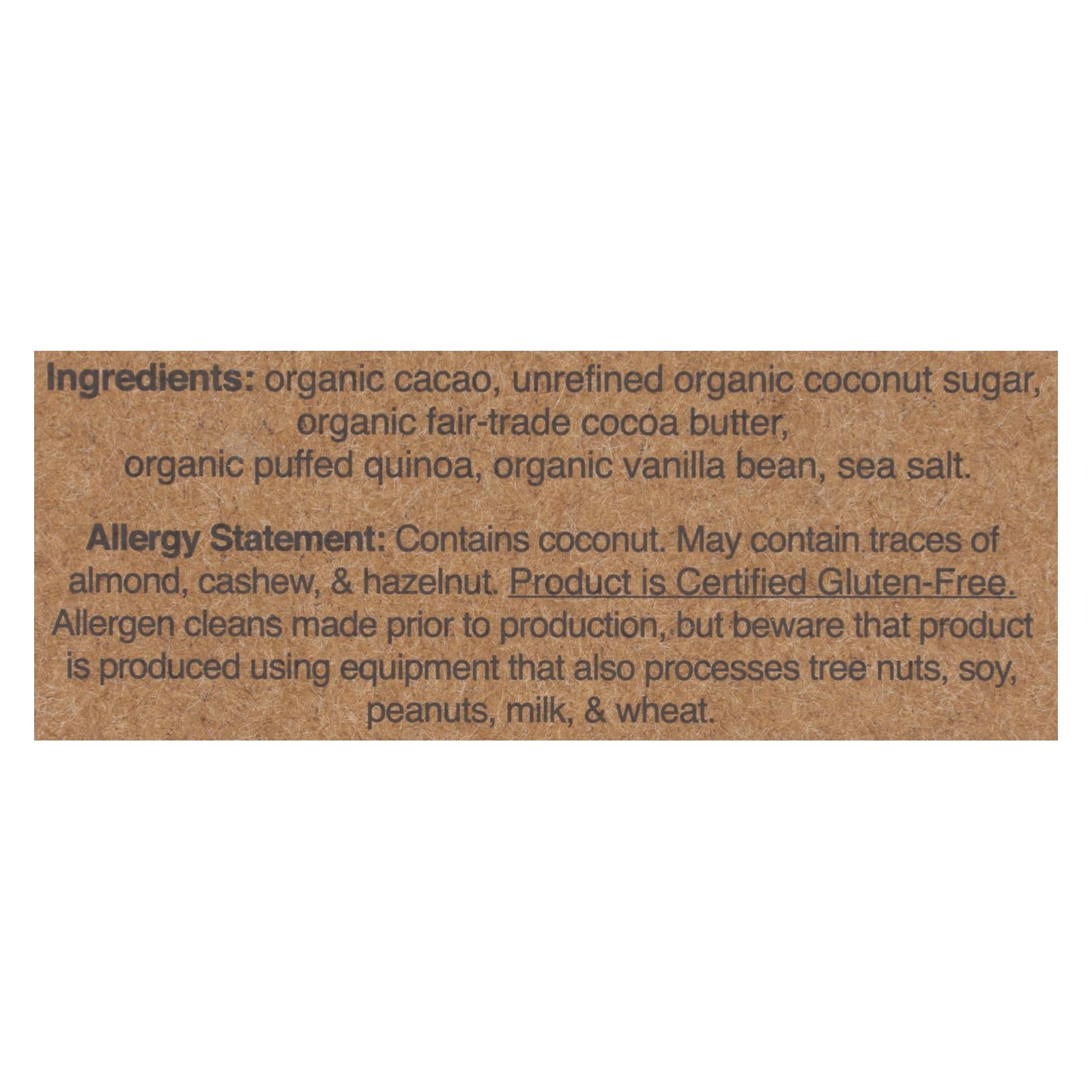 Hu - Dark Chocolate Bar Vanilla Crunch - Case Of 12-2.1 Oz - GreatEagleInc