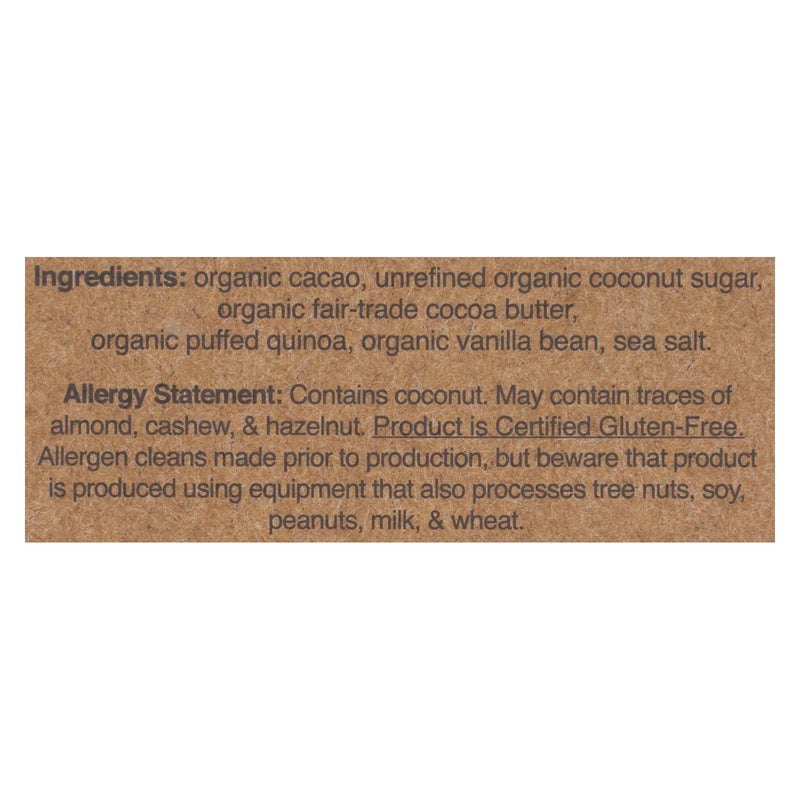 Hu - Dark Chocolate Bar Vanilla Crunch - Case Of 12-2.1 Oz - GreatEagleInc