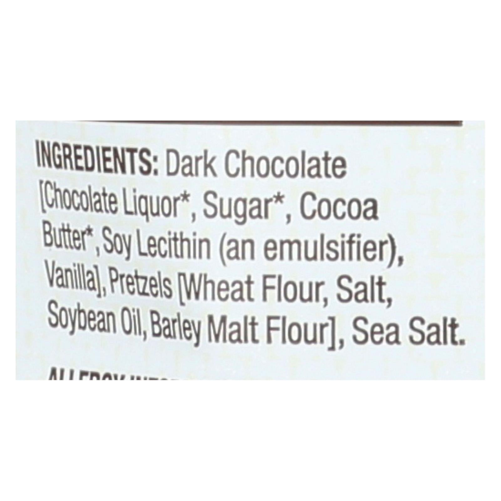 Bark Thins Snacking Dark Chocolate Pretzel - Sea Salt - Case Of 9 - 10 Oz. - GreatEagleInc