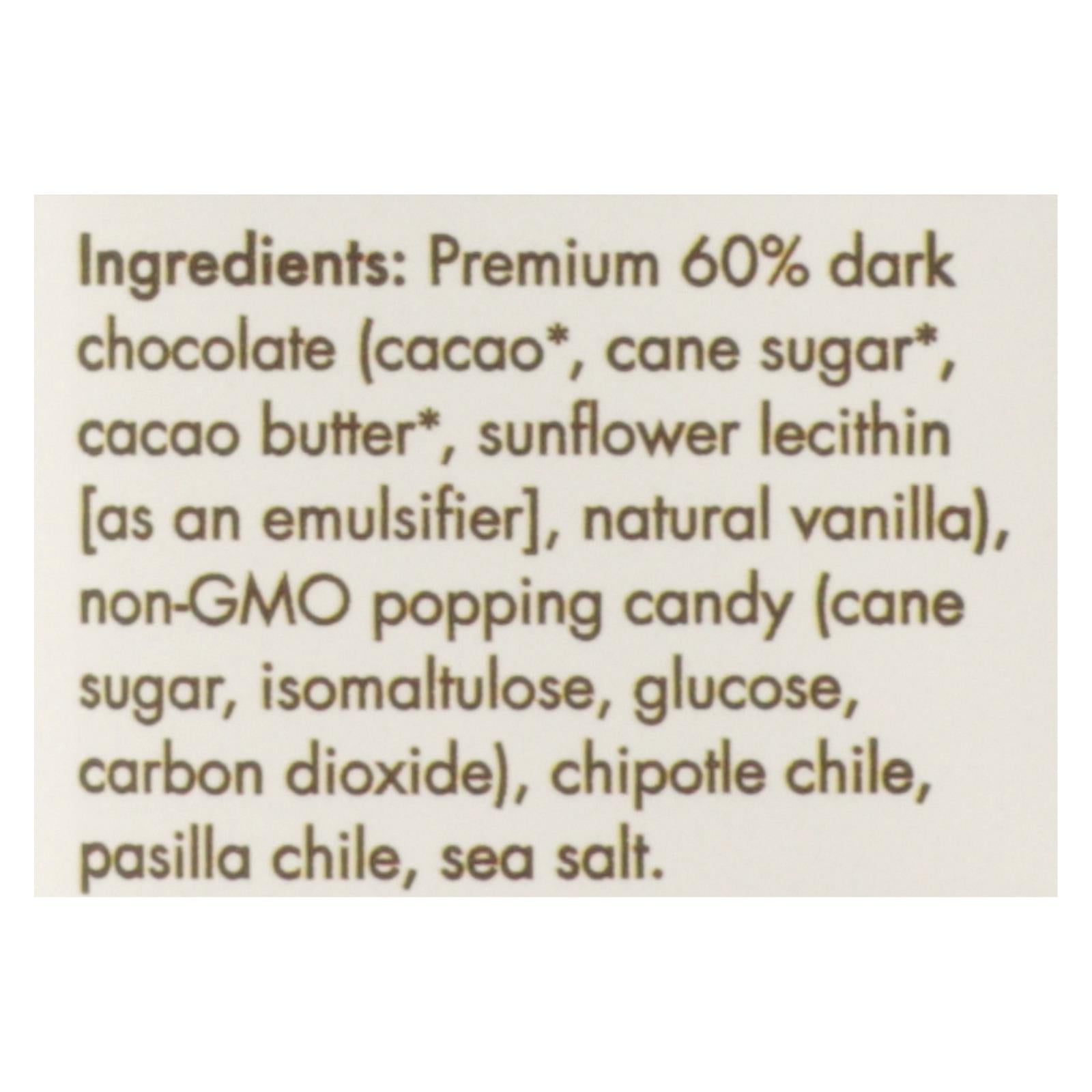 Chuao Chocolatier Firecracker Dark Chocolate Bar - Case Of 12 - 2.8 Oz - Home & Garden