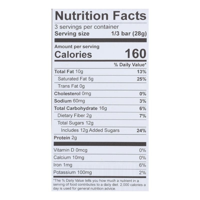 Theo Chocolate Salted Toffee - 55 Percent Dark Chocolate - Case Of 12 - 3 Oz. - Eco-Friendly Home & Grocery