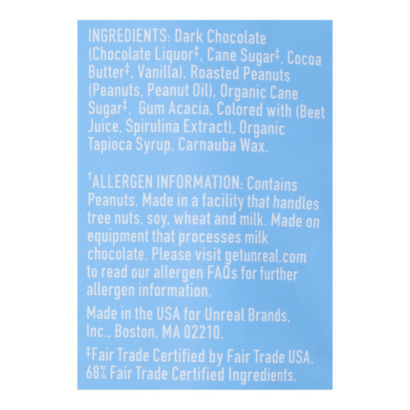 Unreal Dark Chocolate Peanut Gems  - Case Of 6 - 5 Oz - GreatEagleInc