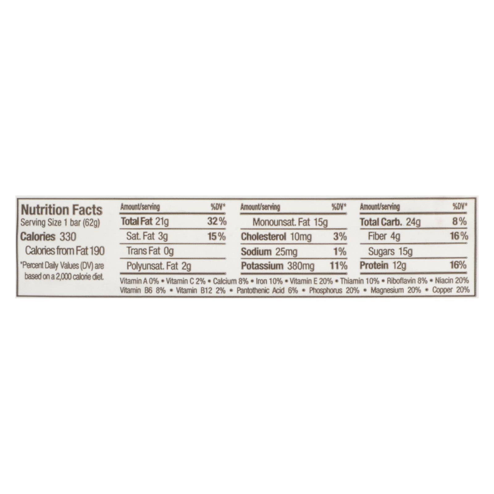 Perfect Bar - Bar Chocolate Hazelnut - Case Of 8 - 2.2 Oz - Home & Garden