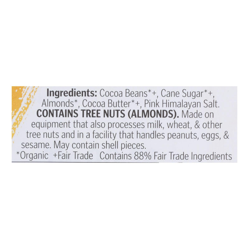 Theo Chocolate Organic Chocolate Bar - Classic - Dark Chocolate - 70 Percent Cacao - Salted Almond - 3 Oz Bars - Case Of 12…