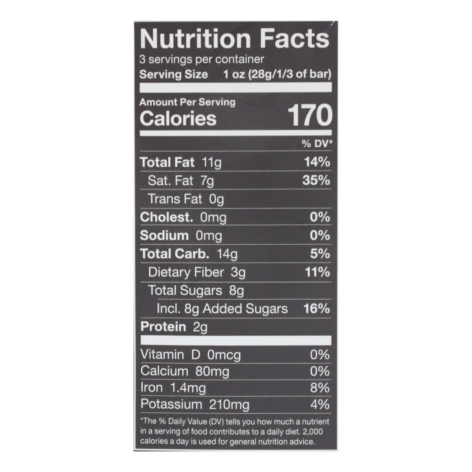 Endangered Species Natural Chocolate Bars - Dark Chocolate - 72 Percent Cocoa - Cacao Nibs - 3 Oz Bars - Case Of 12 - GreatEagleInc