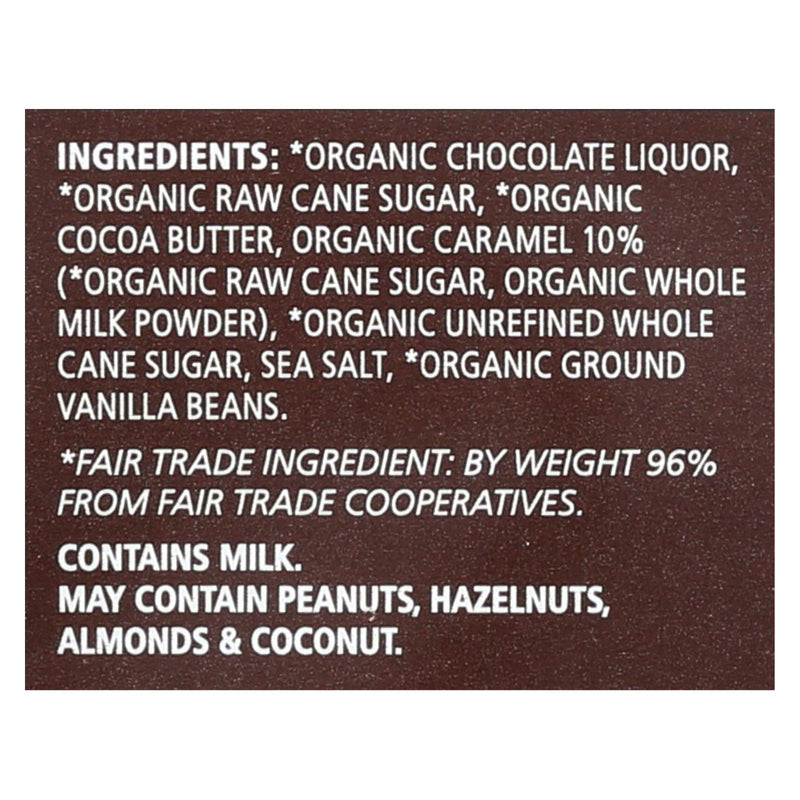 Equal Exchange Organic Milk Chocolate Bar - Caramel Crunch With Sea Salt - Case Of 12 - 2.8 Oz. - GreatEagleInc