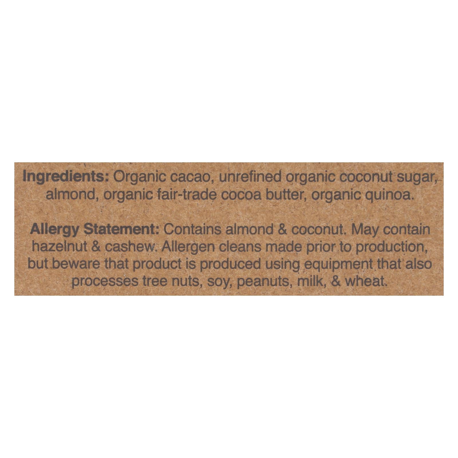 Hu - Dark Chocolate Bar Almond Butter Quinoa - Case Of 12-2.1 Oz - GreatEagleInc