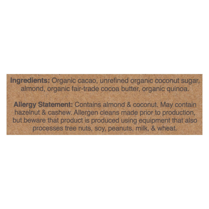Hu - Dark Chocolate Bar Almond Butter Quinoa - Case Of 12-2.1 Oz - GreatEagleInc