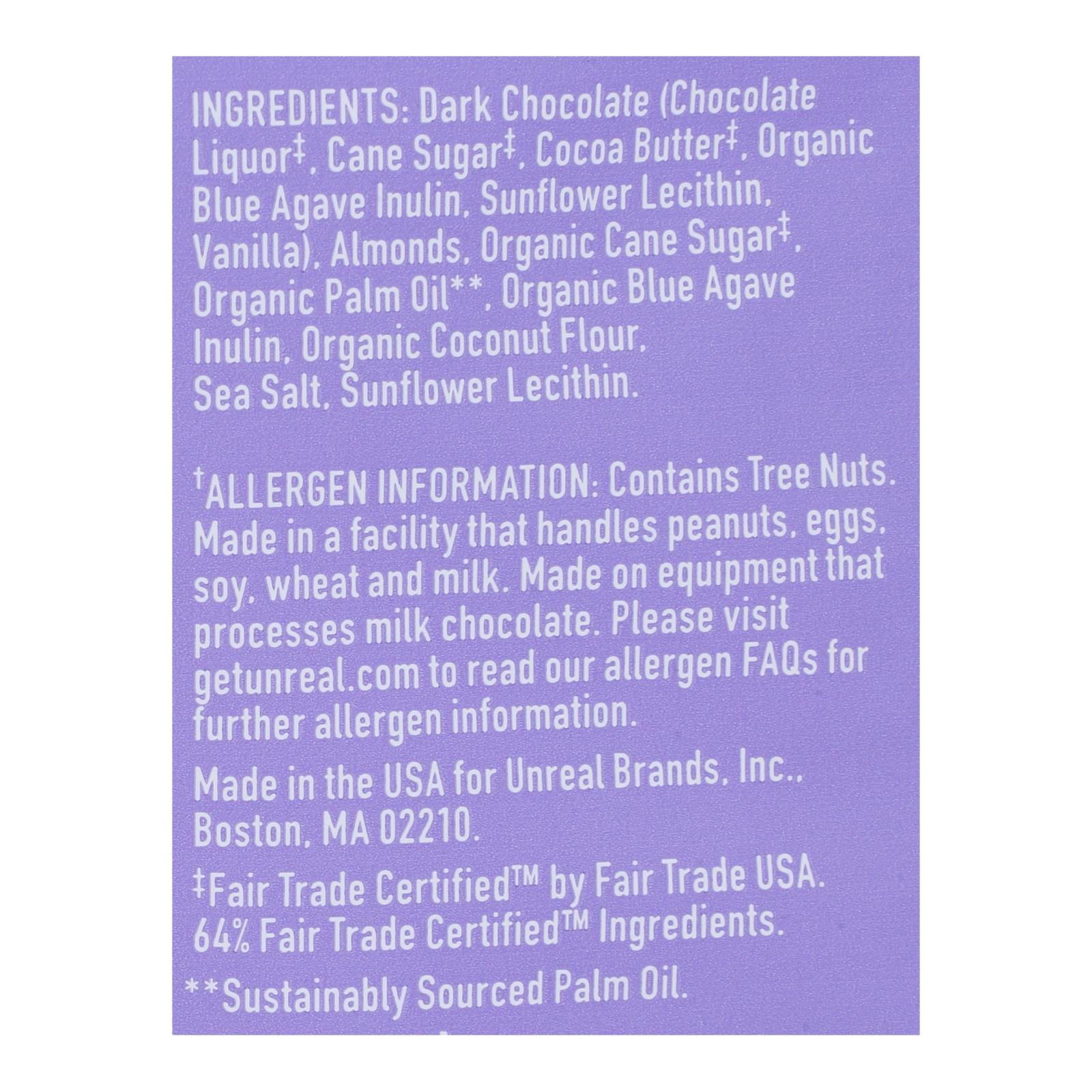 Unreal Dark Chocolate Almond Butter Cups - 6 Bags - GreatEagleInc