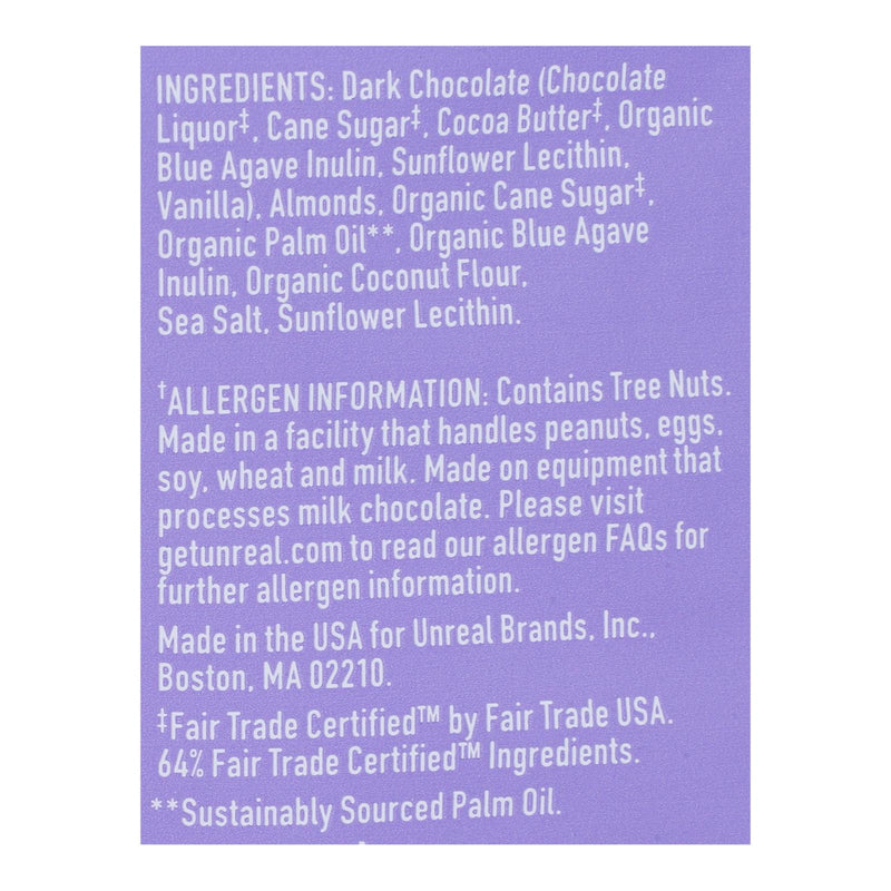 Unreal Dark Chocolate Almond Butter Cups - 6 Bags - GreatEagleInc