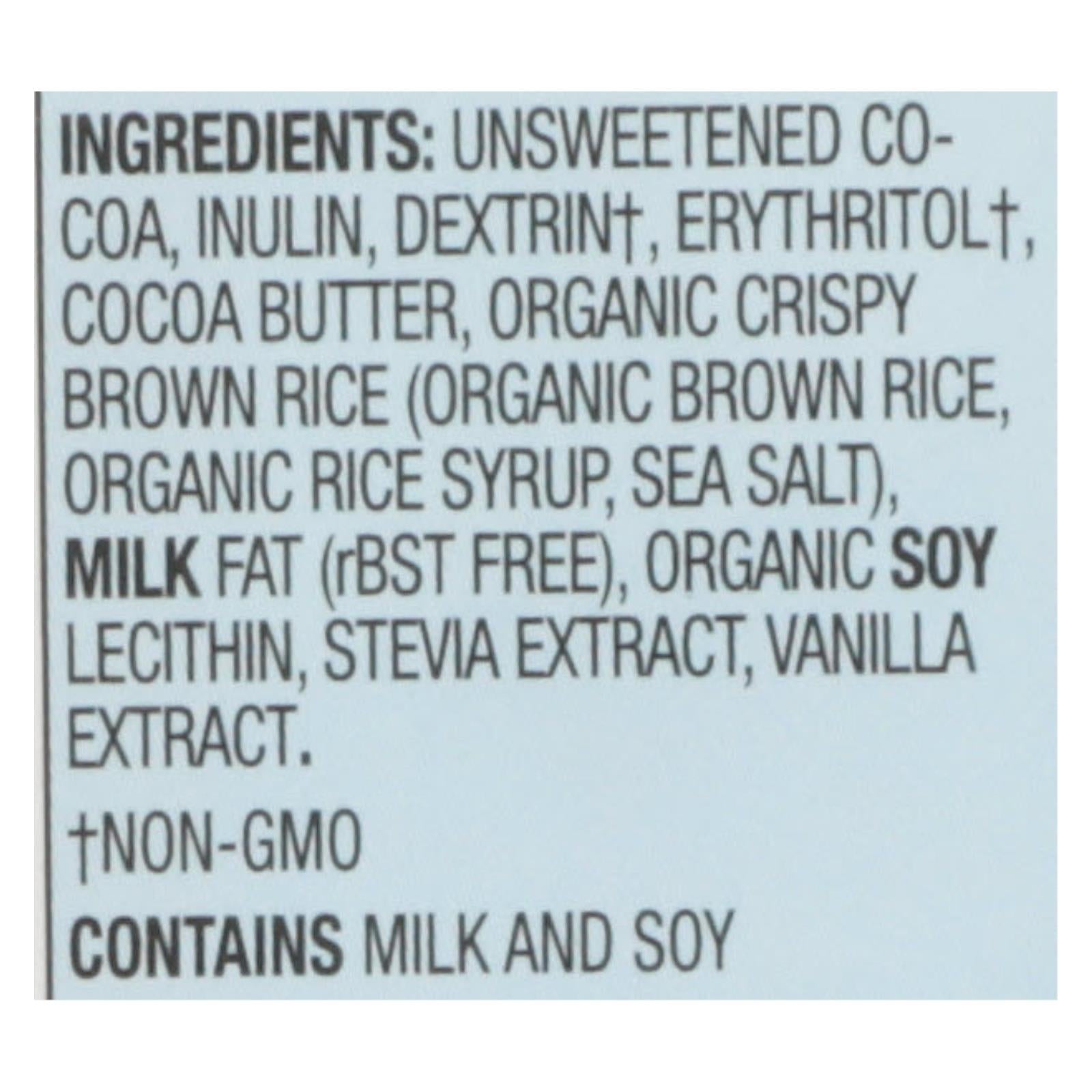 Lily's Sweets Chocolate Bar - Dark Chocolate - 55 Percent Cocoa - Crispy Rice - 3 Oz Bars - Case Of 12 - GreatEagleInc