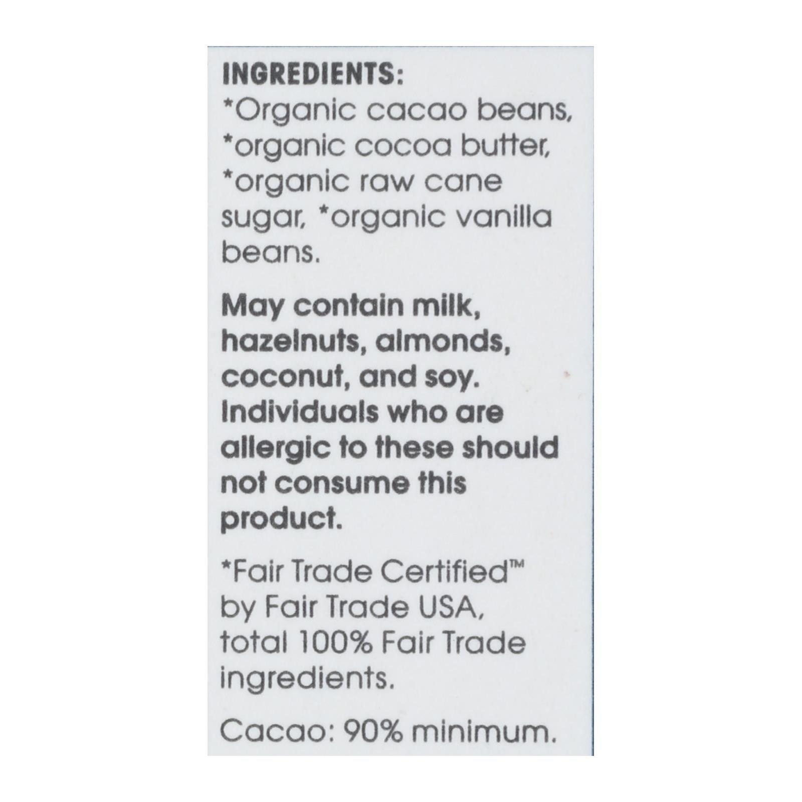 Alter Eco Americas Organic Chocolate Bar - Dark Super Blackout - Case Of 12 - 2.65 Oz - Eco-Friendly Home & Grocery