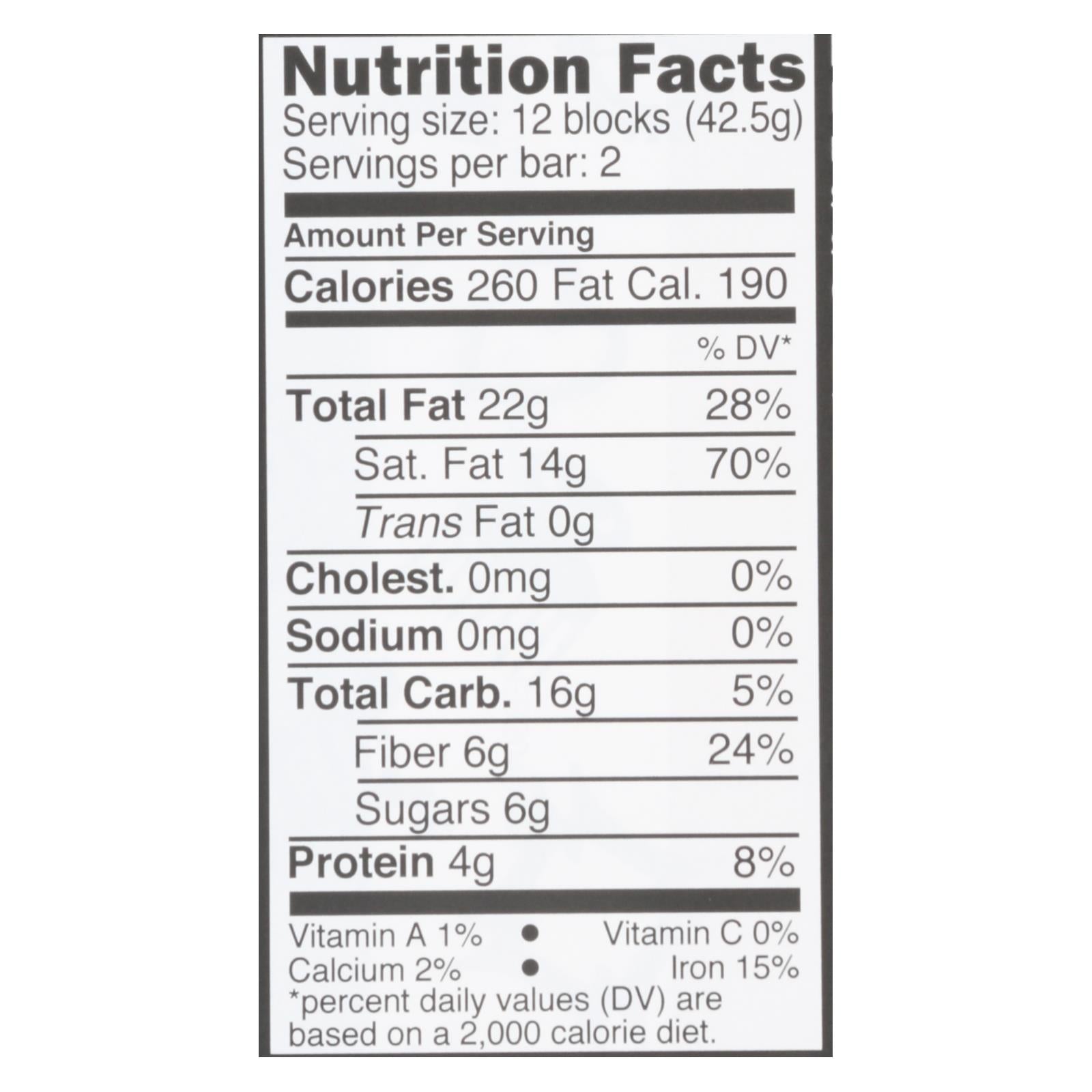 Divine - Bar Dark Chocolate 85% - Case Of 12 - 3 Oz - GreatEagleInc