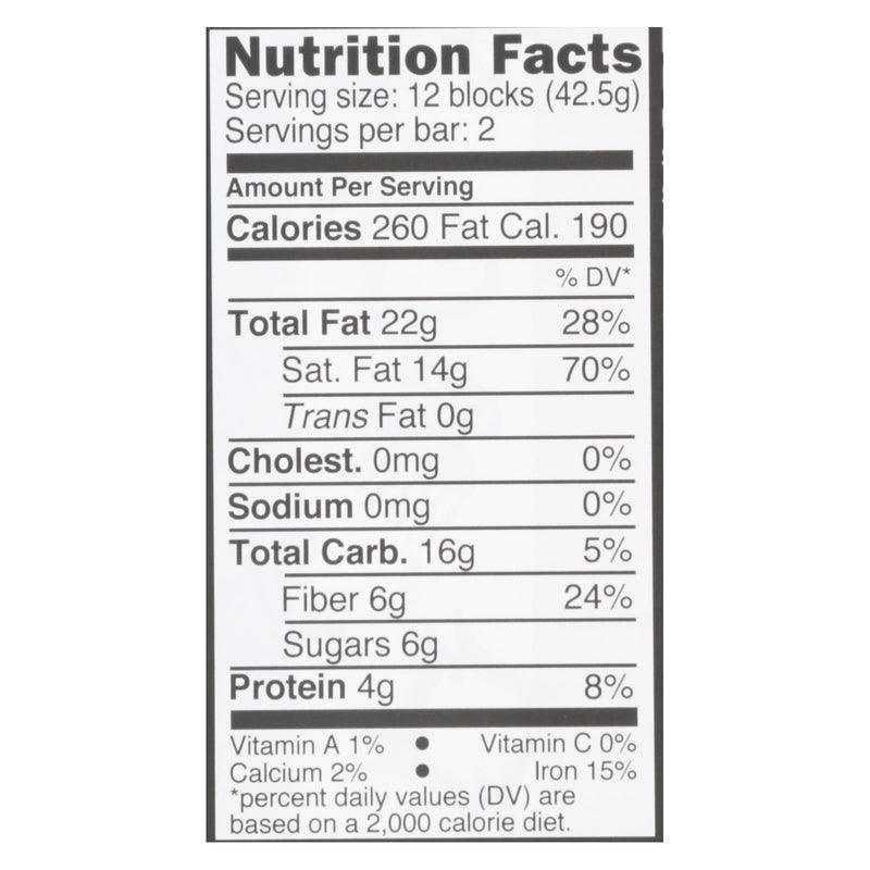 Divine - Bar Dark Chocolate 85% - Case Of 12 - 3 Oz - GreatEagleInc