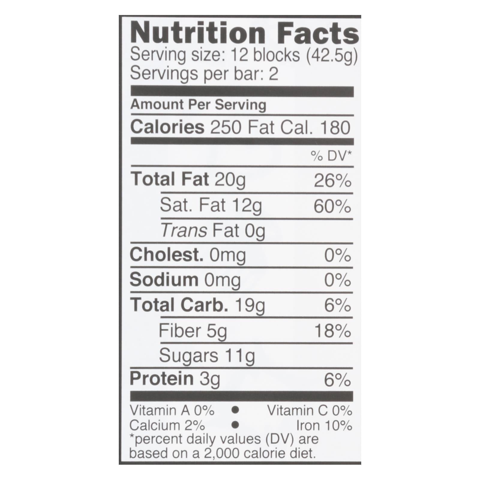 Divine - Bar Chocolate Dark 70% Cocoa - Case Of 12 - 3 Oz - GreatEagleInc