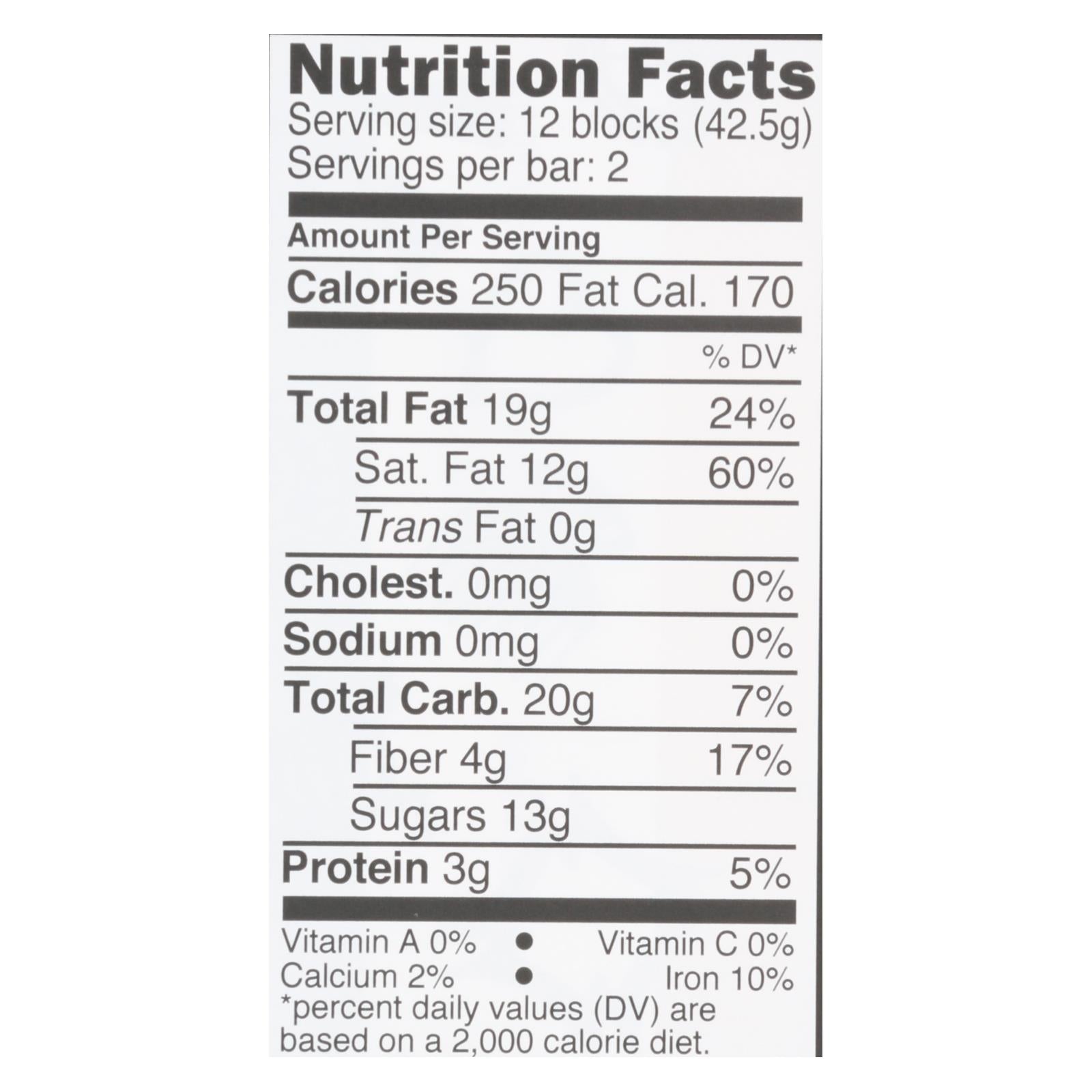 Divine - Bar Chocolate Dark W/mint Crisp - Case Of 12 - 3 Oz - GreatEagleInc