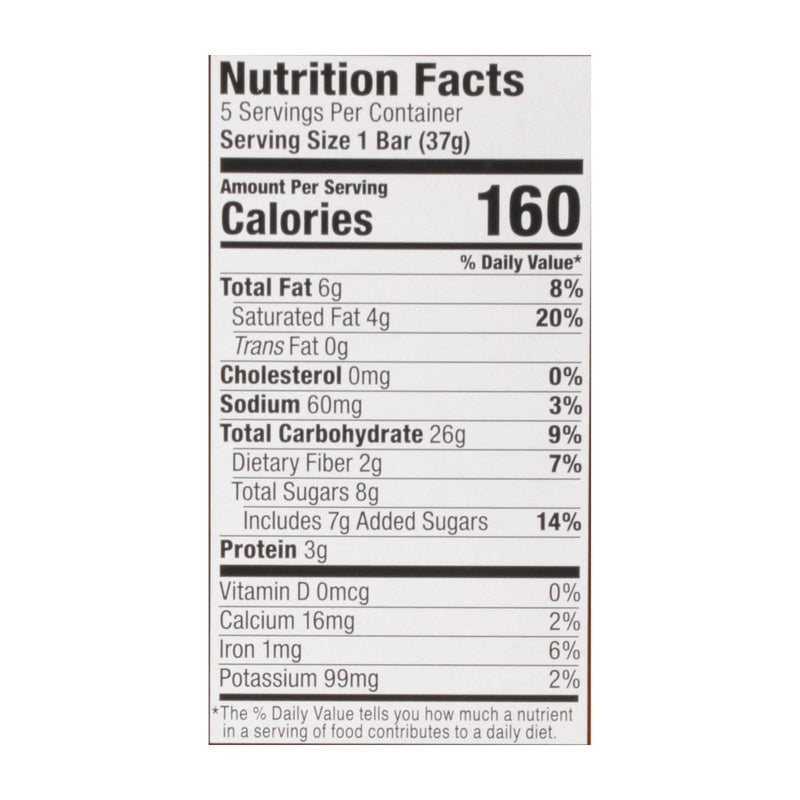 Bobo's Oat Bars - Oat Bite Pnutbtr Chocolate Chips - Case Of 6 - 6.5 Oz - GreatEagleInc