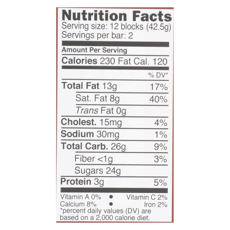 Divine - Bar Milk Chocolate - Case Of 12 - 3 Oz - GreatEagleInc