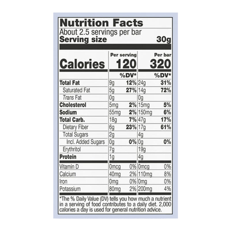 Lilys - Bar Cookie & Cream White Chocolate - Case Of 12-2.8 Oz - GreatEagleInc