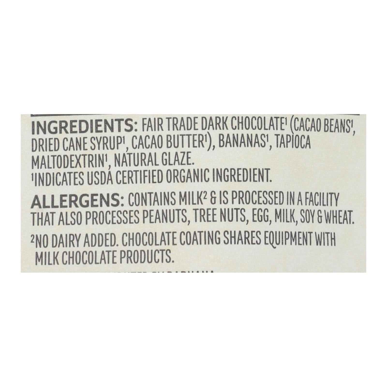 Barnana Chewy Banana Bites - Organic Chocolate - Case Of 12 - 3.5 Oz.