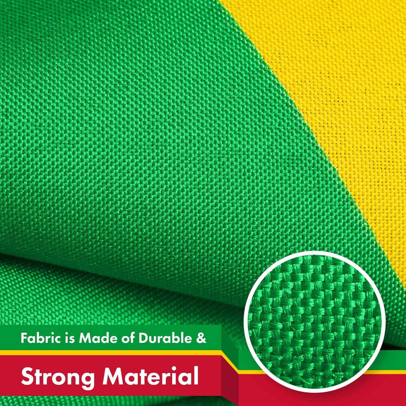 G128 Saint Kitts and Nevis Flag | 3x5 Ft | LiteWeave Pro Series Printed 150D Polyester | Country Flag, Indoor/Outdoor, Vibrant Colors, Brass Grommets, Thicker and More Durable Than 100D 75D Polyester