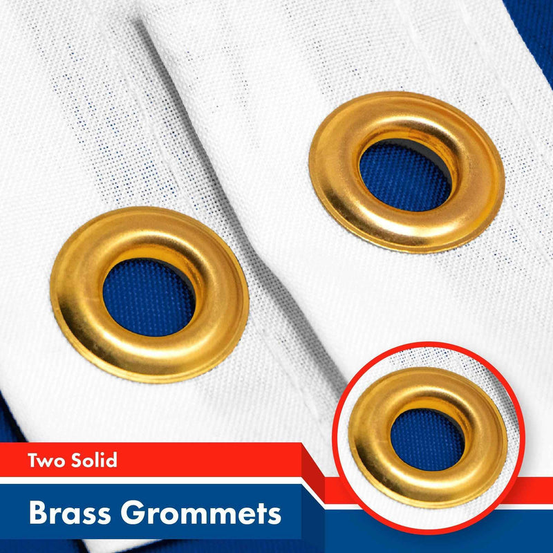 G128 Combo Pack: USA American Flag 3x5 Ft 150D Printed Stars & Cuba Flag 3x5 Ft 150D Printed