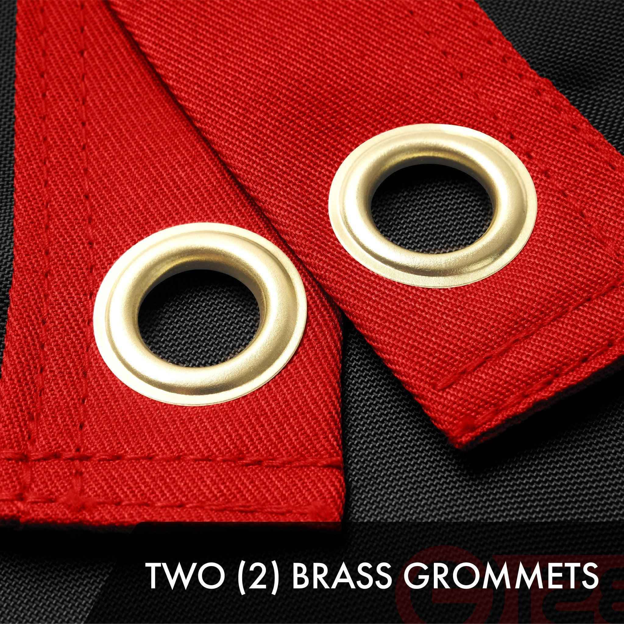 G128 Pirate Jolly Roger Red Head Scarf Flag | 1x1.5 Ft | ToughWeave Series Embroidered 300D Polyester | Novelty Flag, Embroidered Design, Indoor/Outdoor, Brass Grommets