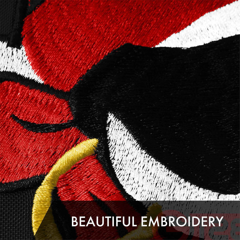 G128 Pirate Jolly Roger Red Head Scarf Flag | 1x1.5 Ft | ToughWeave Series Embroidered 300D Polyester | Novelty Flag, Embroidered Design, Indoor/Outdoor, Brass Grommets