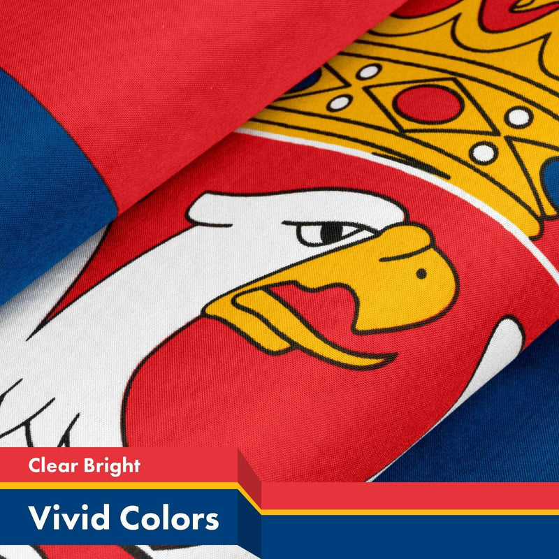 Serbia Serbian Flag 3x5 Ft 2-Pack 150D Printed Polyester By G128