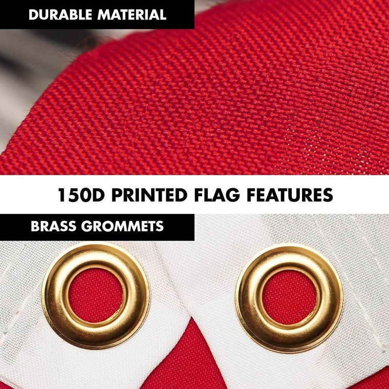 G128 Combo Pack: 6 Ft Tangle Free Spinning Flagpole (Black) & Mexico Viva Mexico Flag 3x5 Ft Printed 150D Polyester, Brass Grommets (Flag Included) Aluminum Flag Pole