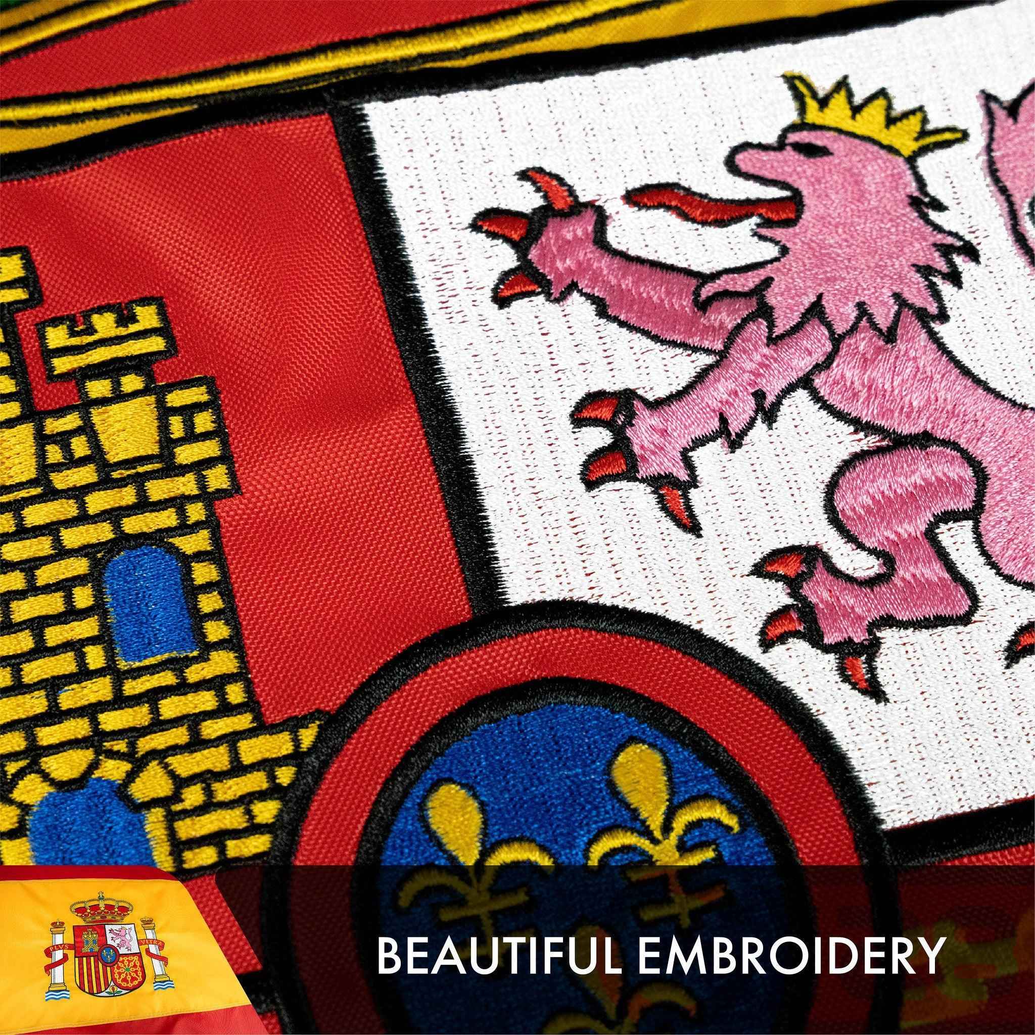 Spain Spanish Flag 3x5 Ft 5-Pack Double-sided Embroidered Polyester By G128