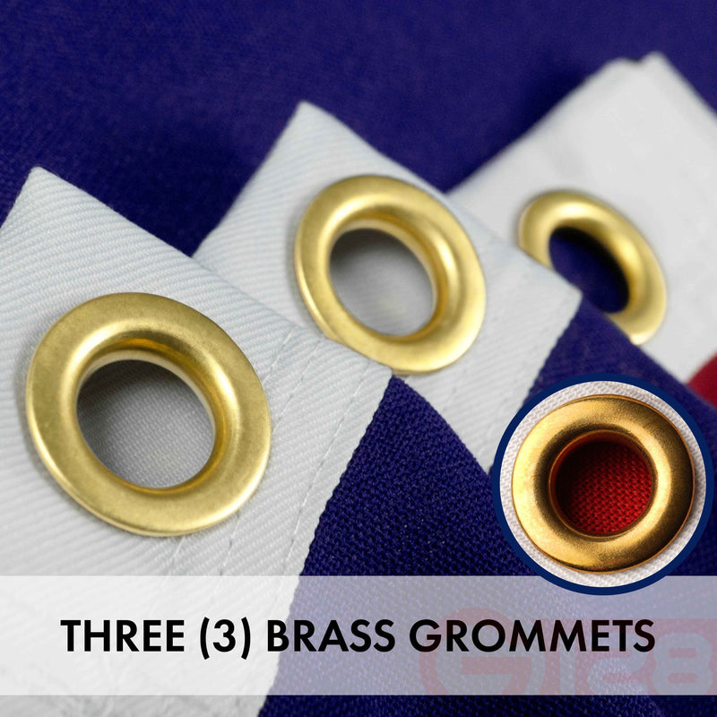 American Flag 220GSM Embroidered Spun Polyester 6x10 Ft