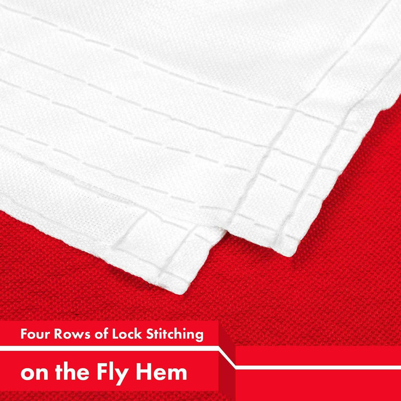 G128 Combo Pack: USA American Flag 3x5 Ft 150D Printed Stars & England (English) Flag 3x5 Ft 150D Printed