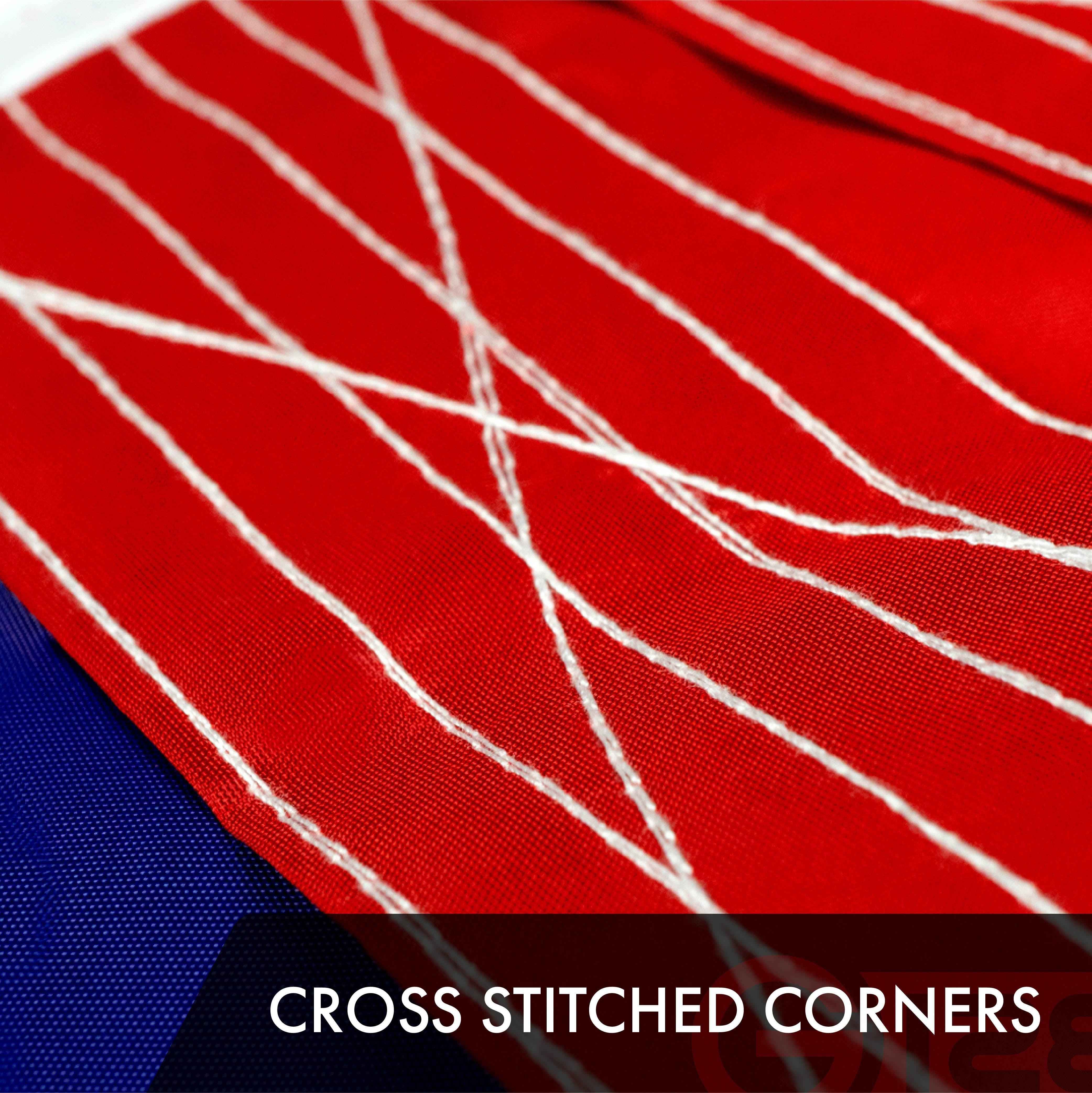 American Flag 300D Embroidered Polyester 10x15 Ft