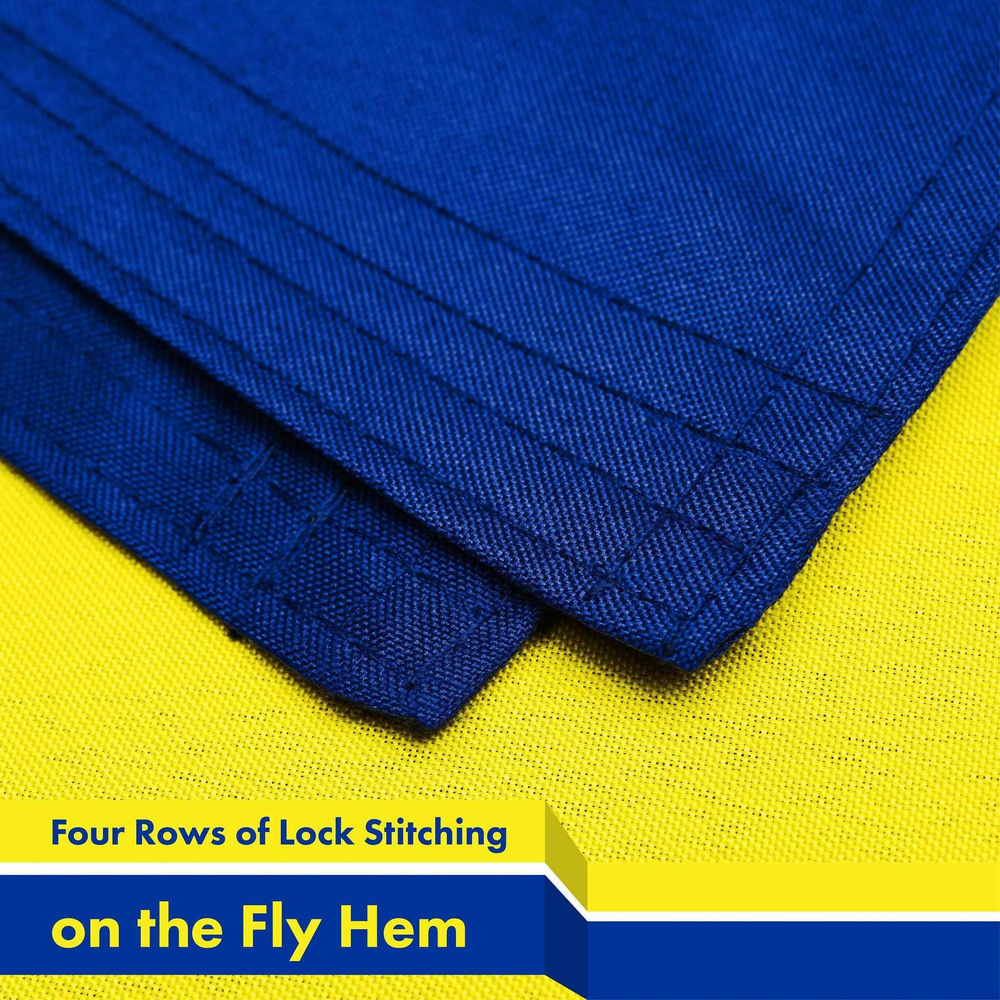 G128 Combo Pack: American USA Flag 3x5 Ft & Oregon Double Sided Flag 3x5 Ft, Both Printed 150D Polyester, Indoor/Outdoor, Brass Grommets