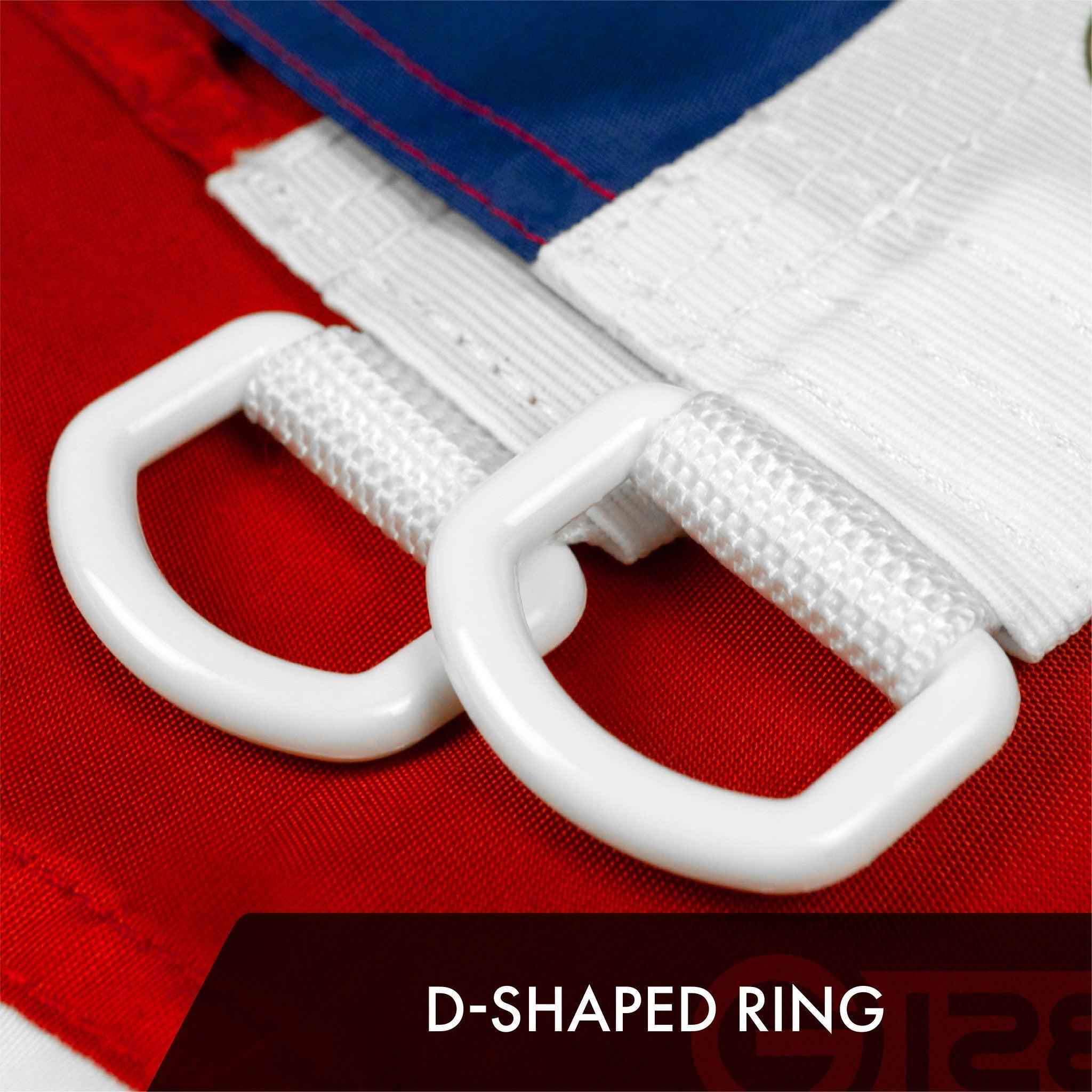 USA American Flag 8x12FT 2-Pack Embroidered Polyester By G128