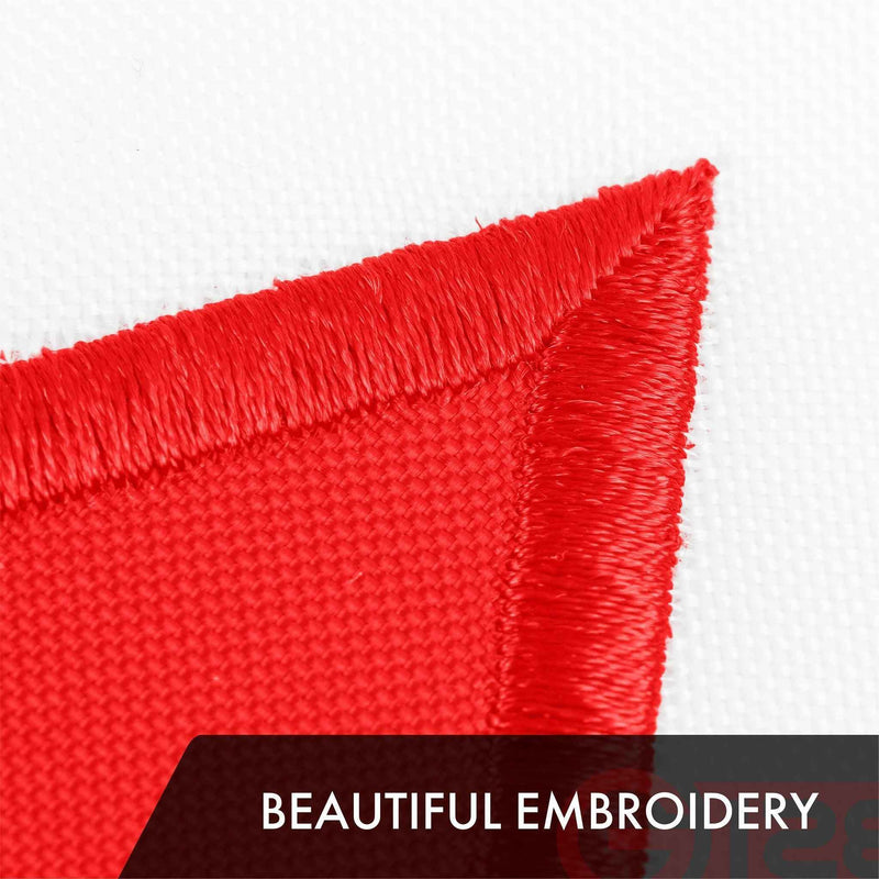 G128 5 Pack: Canada Canadian Flag | 3x5 Ft | ToughWeave Series Embroidered 210D Polyester | Country Flag, Embroidered Design, Indoor/Outdoor, Vibrant Colors, Brass Grommets