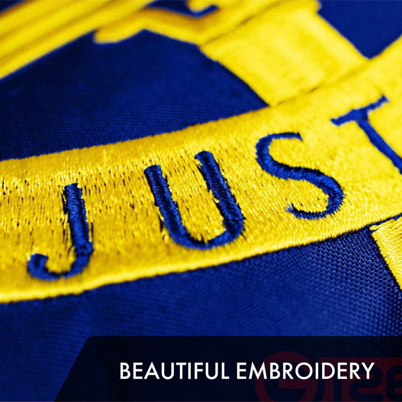 Georgia State Flag 300D Embroidered Polyester 3x5 Ft