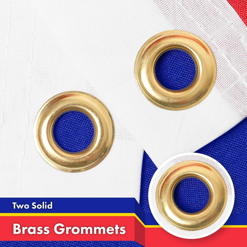 G128 Russia Russian Ensign Flag | 3x5 Ft | LiteWeave Pro Series Printed 150D Polyester | Country Flag, Indoor/Outdoor, Vibrant Colors, Brass Grommets, Thicker and More Durable Than 100D 75D Polyester